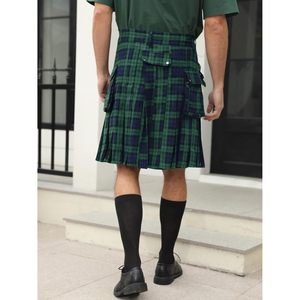 Royal Stewart kilts ผู้ชาย, สก็อตกางเกงมีกระเป๋าสีดำและไอริชยูทิลิตี้ - Product Image 6