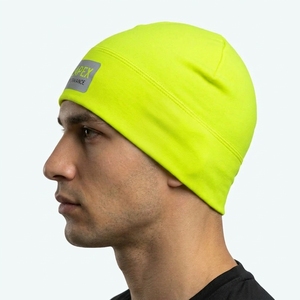 Gorro de Punto Amarillo Neón para Hombre, Gorro de Invierno con Puño, Unisex, Estilo Urbano, Gorro con Diseño de Calavera, Logotipo Personalizado, Accesorio de Moda al por Mayor - Product Image 3