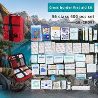 Trousse de premiers soins Firstime de 400 pièces avec fournitures médicales pour la maison, les activités de plein air, le bureau, la voiture, les voyages, le camping et la randonnée