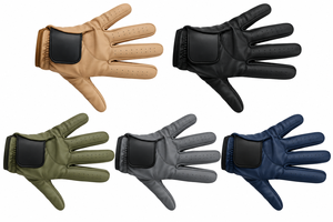 Guantes de Bateo de Béisbol de Cuero Cabretta Multicolor Negro, Azul Marino, Gris, Verde Oliva, Crema, Bronceado XL con Correa Ajustable de Goma para Entrenamiento - Product Image 4