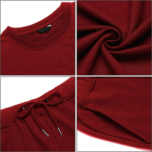 Conjunto Deportivo de Invierno para Hombre, 2 Piezas, Sudadera con Capucha y Pantalones Jogger, Forro Polar Ligero, Logotipo Personalizado, OEM, Venta al Por Mayor Directa de Fábrica - Product Image 5