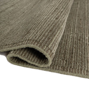 Alfombra Rectangular Tejida a Mano de Viscosa Beige con Patrón Trace, Alfombra Decorativa Suave de Primera Calidad - Product Image 2