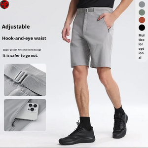 Men's Quick Dry Twill Cargo Shorts <b>Elastic</b> Drawstring Mid-Length Casual Outdoor Fishing Shorts Wholesale Sportswear Swim - Product Image 3