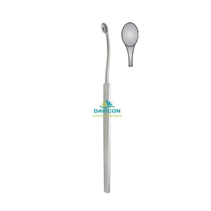 Curettes ovales pour antrum 19 cm en acier inoxydable, curette chirurgicale manuelle ORL pour la chirurgie de l'oreille/du sinus/de l'antrum, instrument approuvé CE ISO - Product Image 1