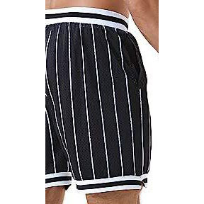 <b>Men</b> Striped Board Shorts Quick Dry Drawstring Casual Swim <b>Trunks</b> Mid Waist Short Length Woven Polyester - Product Image 2
