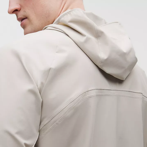 Chaqueta Cortavientos con Capucha y Cremallera Frontal de Lona para Hombre, Ligera, Transpirable, de Secado Rápido, para Invierno y Actividades al Aire Libre - Product Image 5