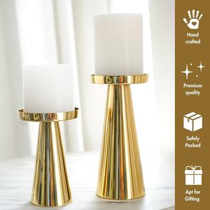 Support de bougie artisanal en métal antique, durable et rustique, pour la décoration de la maison, du jardin, des mariages et des événements. - Product Image 5