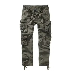 2024 High Quality Customized Men Outdoor Multi-bag Wear Resistant Multi Pockets Cargo Trousers New Design Cargo Trousers
