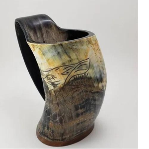 Mug à café en corne de qualité supérieure, mug à boire en corne de Viking avec grand verre en corne de Viking, sublimation vierge de haute qualité, DIY - Product Image 4