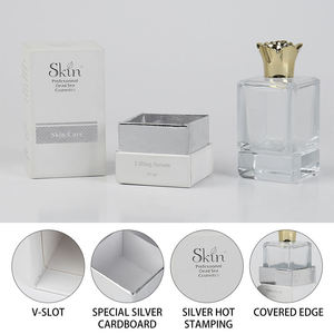 Customized Eco-Friendly Biodegradable Luxury Cardboard Bound Base Lid Paper <b>Box</b> Logo Hot Stamping Custom Cosmetic Rigid Gift <b>Box</b> - Product Image 5