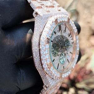 Reloj de Diamantes de Lujo Splendid Gift Jewelry, 28 mm, Analógico, Movimiento de Cuarzo ETA, Correa de Moissanita Plateada, Cristal de Zafiro - Product Image 4