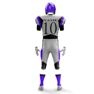 Uniformes de football américain de qualité professionnelle Gray Line Sports, maillots personnalisés avec logo d'équipe imprimé par sublimation et ensembles de pantalons rembourrés - Product Image 3