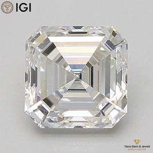 Diamante CVD Cultivado en Laboratorio de 5.00 Quilates, Corte Asscher, Color F, Claridad VS1, con Certificado IGI, para Anillo de Compromiso Personalizado - Product Image 1