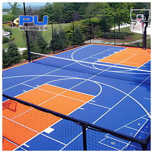 Suelo deportivo de PVC de silicona PU de alta calidad, revestimiento de suelo interior y exterior para bádminton, baloncesto, voleibol y Tenis - Product Image 2