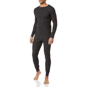 Combinaison thermique respirante à col rond en 2 pièces pour homme, en spandex, manches longues, pour l'hiver, fabriquée par RABUSH SPORTS, promotionnelle - Product Image 2