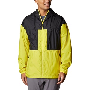 <b>Men's</b> Color Blocking <b>Windbreaker</b> Jacket Waterproof Casual Spring Outdoor Wear Yellow <b>Black</b> Zipper Closure - Product Image 1