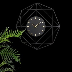 Post Modern Copper Finish <b>Metal</b> Wall <b>Clock</b> Quartz Analog Silent Gifting Use Living Room Office Decoration Use Wall <b>Clock</b> - Product Image 4