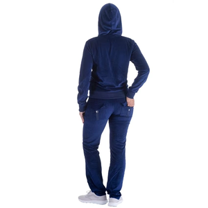 Conjunto de Dos Piezas para Mujer, Sudadera con Capucha y Pantalones de Chándal, Traje Deportivo de Terciopelo - Product Image 3