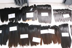 Vietnamese Virgin Single Donor Hair Bone Straight Natural Color Machine Double Weft <b>Tangle</b>-Free No Shedding for Perming All Dye - Product Image 4