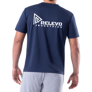 Camiseta Relevo Industries para Hombre, Azul Marino, Manga Corta, Secado Rápido, 100% Algodón, Logotipo Frontal, Premium Ultra Suave - Product Image 5