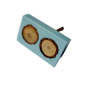 Boutons d'armoire en résine de bois en laiton/bouton de porte/pommeau de levier de vitesse | boutons d'armoire poignées poignée d'armoire matériel accessoires de meubles - Product Image 1