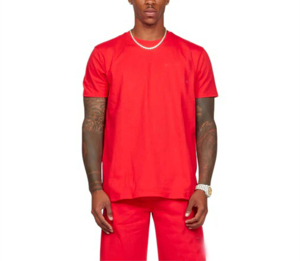 Ensemble short et t-shirt décontracté unisexe 2026, couleur unie, manches courtes, lavable, coupe ample, personnalisable avec logo – Vente en gros - Product Image 1