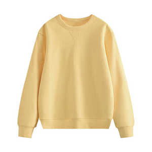 เสื้อสเวตเชิ้ตผู้หญิงขายส่ง แบบใหม่ สั่งทำได้ ลำลอง แขนยาว คอกลม พิมพ์ลายที่ไหล่ได้ ผ้าฝ้าย 100% ซักแล้ว ไซส์ใหญ่ - Product Image 6