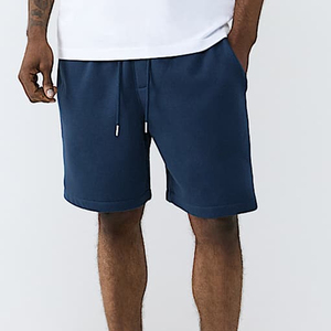Shorts Bermuda en Coton Uni pour Homme avec Cordon de Serrage, Taille Mi-Haute, Poches, Respirant, Style Tricoté - Product Image 6