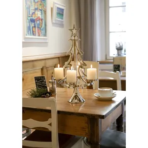 เชิงเทียนสเตนเลสสตีลงานทำมือแบบพรีเมี่ยมสำหรับกิจกรรมทางศาสนาและของตกแต่งคริสต์มาส Zahid - Product Image 1