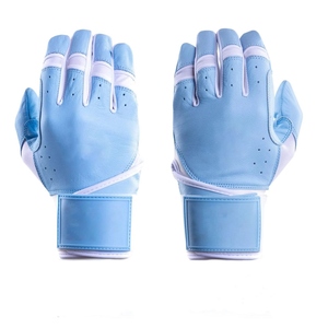 Gants de frappe en cuir bleu, ambidextres, fermeture auto-agrippante, équipement d'entraînement unisexe pour adultes, respirants - Product Image 1