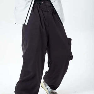 Pantalones Cargo Holgados Unisex Estilo Y2K, Pantalones Deportivos Techwear para Hombre, Pantalones de Hip Hop con Corte Holgado, Pantalones Paracaídas con Cintura Elástica - Product Image 4