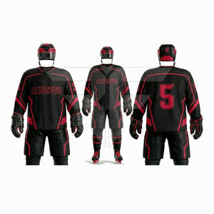 Diseños de fabricantes de uniformes de hockey sobre hielo para adultos, logotipo personalizado, ropa deportiva para entrenamiento al aire libre, conjuntos de uniformes de hockey sobre hielo para hombre. - Product Image 1