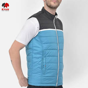 Gilets matelassés Ryan Pro Gear pour hommes, design personnalisé, rembourrage en polyester, tissu confortable avec logo personnalisé, col montant - Product Image 4