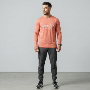 T-shirt personnalisé à manches longues pour homme, style streetwear, en coton épais 100%, grandes tailles, t-shirts à manches longues pour homme de qualité supérieure - Product Image 1
