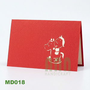ANN HANDICRAFT Tarjeta de Felicitación 3D Pop-up de Papel Hecha a Mano con Diseño de Pony, Tarjeta de Invitación y Souvenir con Impresión Personalizada y Sobre - Product Image 4