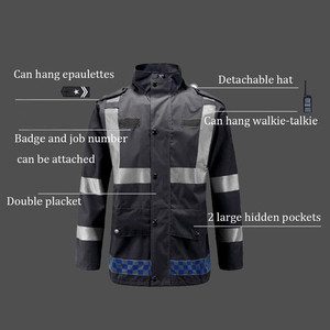 Waterproof Hi Vis Reflective Safety Suit Jacket & Trousers High Visibility Rain Workwear Set ANSI Reflective Industrial OEM - Product Image 2