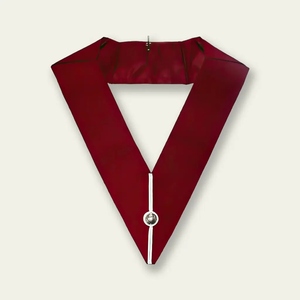 Collier de cérémonie maçonnique de haute qualité, brodé de fils dorés, durable, pour la loge - Product Image 5