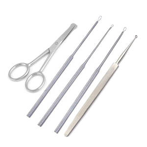 Kit Profesional para la Eliminación de Cera de Oídos con Herramientas de Limpieza de Oídos, Cureta, Billeau y Lazo, Instrumento Seguro para la Limpieza de Oídos - Product Image 1