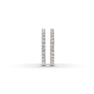 Pendientes de Aro Redondos con Diamantes de Laboratorio de 2.00ct, Joyería de Diamantes Audaz y Elegante - Product Image 2