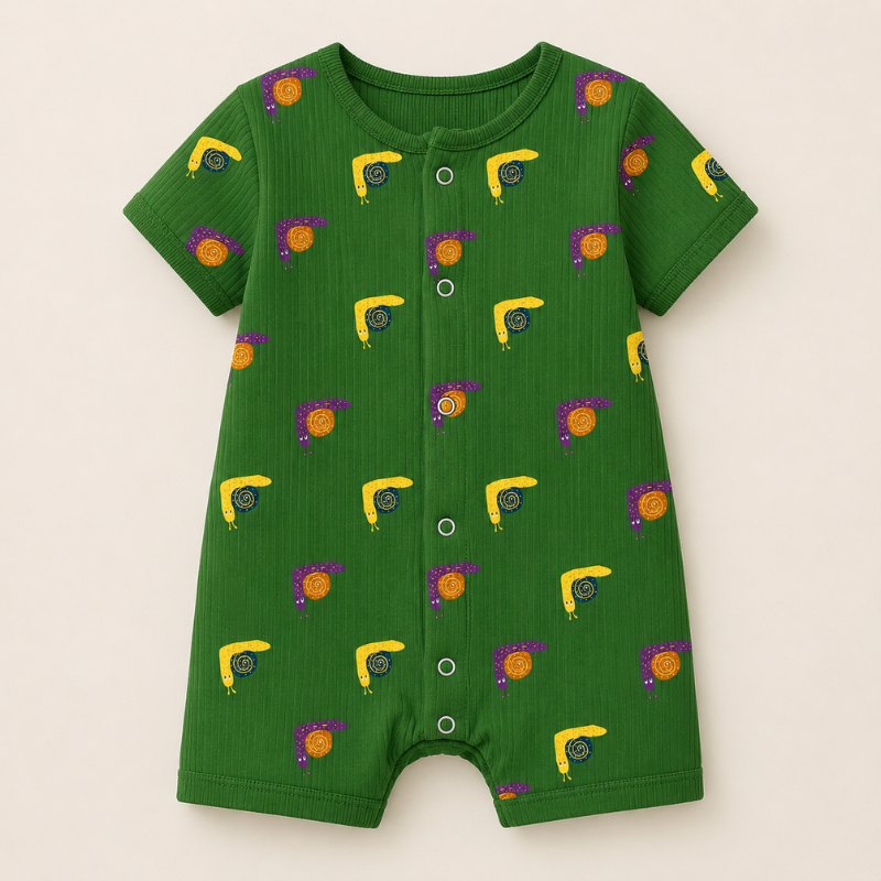 Green Snail Print