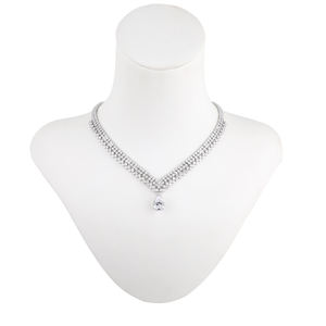 Collar de Diamantes de Oro Sólido de 14K de Estilo Vintage, Unisex, de Lujo, Corte Brillante Redondo, Certificado por IGI, Joyería para Bodas - Product Image 1