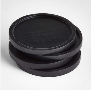 Wholesale Eco-Friendly Beech & Walnut Wooden <b>Coasters</b> Round and Square <b>Drink</b> Mat Set Custom Logo Wood <b>Coaster</b> <b>for</b> Coffee & Bars - Product Image 3