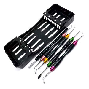 Kit d'outils de contournement manuel pour composites dentaires en acier inoxydable allemand de qualité professionnelle, léger, ergonomique, codé par couleur, certifié CE - Product Image 2