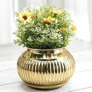 Proveedor mayorista de macetas con soporte, macetas metálicas modernas para interiores y exteriores, macetas para flores para la sala de estar, de un proveedor de la India. - Product Image 3