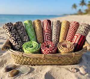 Pañuelo Artesanal de Algodón con Estampado Indio, Bufanda Boho para la Cabeza, Accesorios para el Cabello para Festivales, Regalo para Ella, Accesorios de Playa - Product Image 3