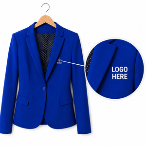 Abrigo con Logotipo Bordado Personalizado, Ropa Masónica Herencia Griega, para Mujeres, Hermandades y Fraternidades, Manga Larga, Un Solo Botón - Product Image 1