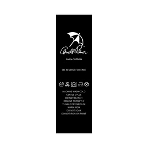 Étiquettes en satin polyester découpées au laser et imprimées en sérigraphie de qualité pour étiquettes d'entretien lavables – Marquage élégant, texture satinée brillante - Product Image 1