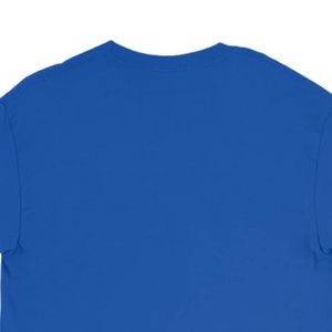 Royal Blue Unisex Long Sleeve Crewneck Sweatshirt Casual Pullover with Circular Front Graphic Print Ribbed Cuffs Everyday - Product Image 4
