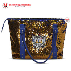 Sac fourre-tout multifonctionnel brodé personnalisé pour la sororité Sigma Gamma Rho, articles grecs en gros - Product Image 5