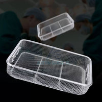 Plateau médical en acier inoxydable de haute qualité avec structure spacieuse pour la préparation et l'organisation cliniques, réutilisable